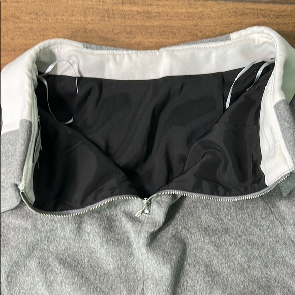 Vintage Cameo brand wool like Stylish Gray and White mini Women's Skirt XS - Picture 4 of 8